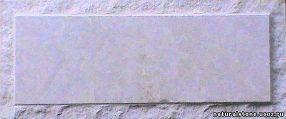 Дагестанкий камень доломит мекегинский гладкий белый со сколом и фаской